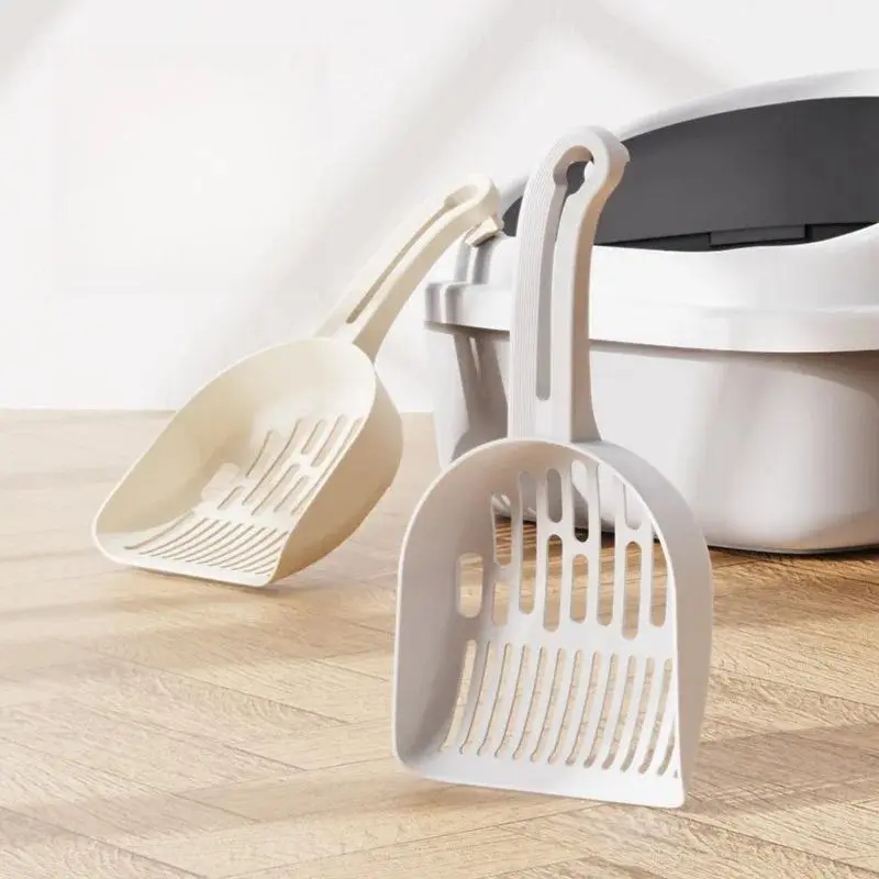 Plastic PP Cat Litter Scoop - Slotted, Non-Stick Sifting Shovel for Dust-Free Cat Waste Cleaning, Pet Litter Box Supply