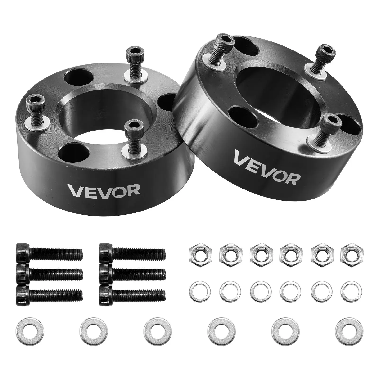 【Summerfinds】VEVOR 3 Inch Front Leveling Lift Kit for 2004-2025 Ford F150 2WD/4WD, 2003-2018 Expedition, 2005-2008 Lincoln Mark LT, Chassis Level Kit with 2PCS Heavy Duty Forged Aluminum Suspension Strut Spacers
