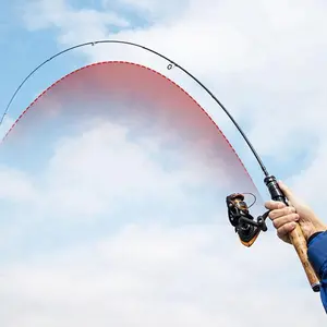 6ft Ultralight Carbon Fiber Casting Rod, Moisture Proof Slow Cast Lure Rod Fast Action 4-12lb Line 1/8-3/8oz Lure Weight fishing day