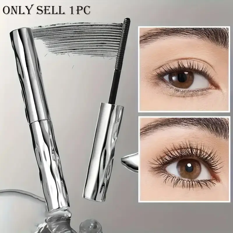 Fine Brush Lengthening Mascara, smudge-proof coat short lashes korean party date eye makeup