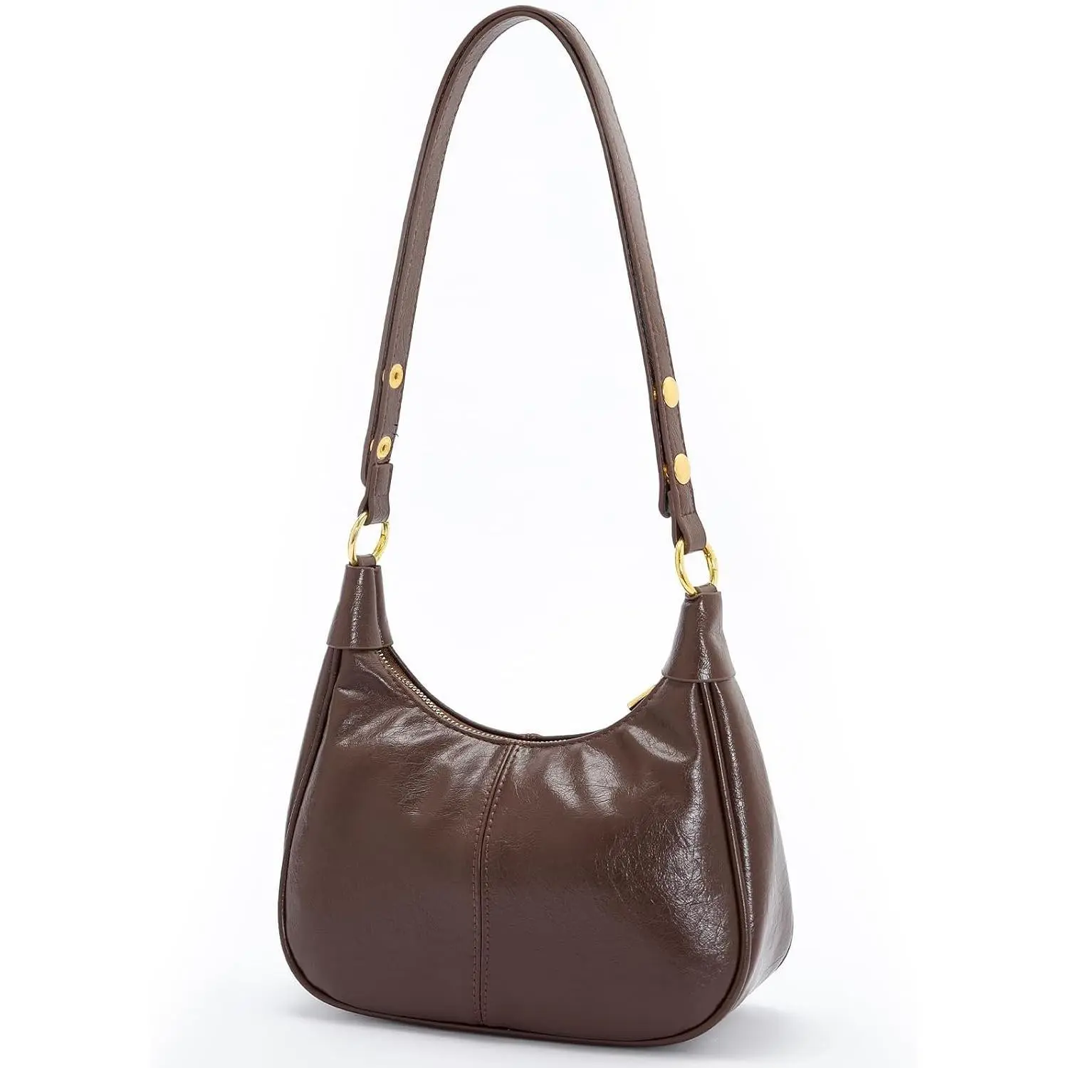 Women's Minimalist Hobo Shoulder Bag, Soft PU Leather Dumpling Purse, Convertible  Bag  Everyday Use, Purses,  Bags  Women