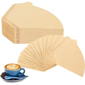 Coffee Filters #4,200 Count Disposable Coffee Filters 8-12 Cup,No Blowout,Unbleached Natural Coffee Filters 4 Cone Paper for Pour Over Coffer Makers/Coffee Dripper Cones