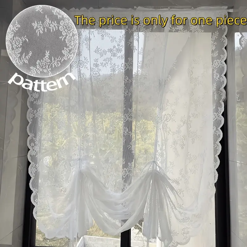 1 Piece Country Floral Roller Blind, Fresh Curtain, No Rod Needed, Easy Install Curtain, Bedroom Bay Window, Elegant Home Decor, Curtain Blinds