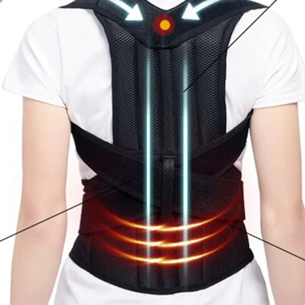 Fiber Spine Bending Posture Corrector Brace, Daily Comfort Trainer for Hunchback Fix, Back Shoulder Neck Support & Pain Relief (Sports & Outdoor Protective Gear Accessory)