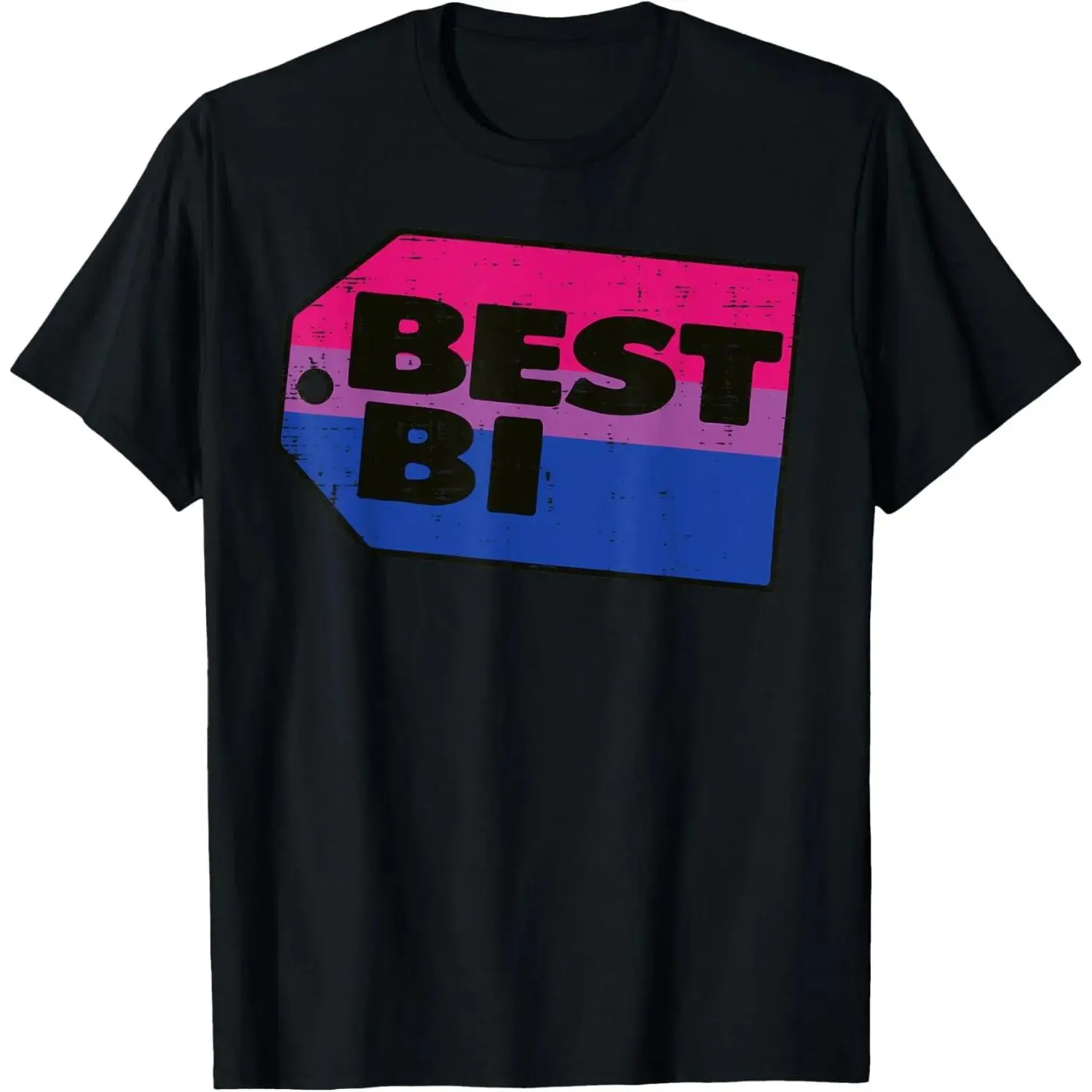 Best Bi Tag Bisexual Pride Flag Bisexuality LGBTQ Men Women T-Shirt