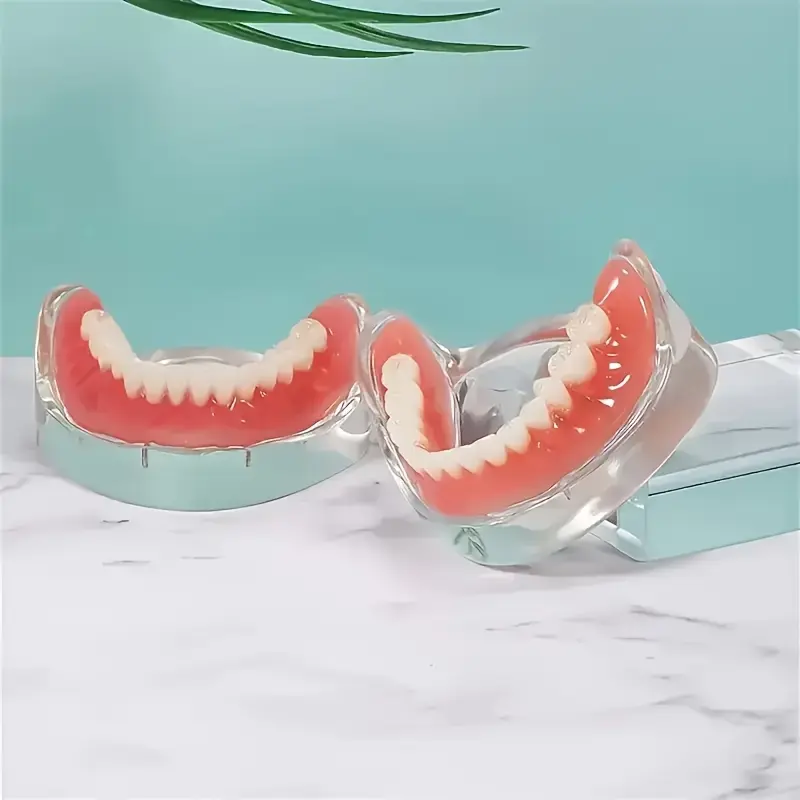 An Easy-To-Install Denture Kit Suitable for Seniors - Upper And Lower Dentures, Flexible Fitting for All Tooth Shapes, Including Removal Tools And 5G Granules (2 Packs) - Boosts Confidence And Smile.female classic fashion accessory  Oral hip hop bling cz
