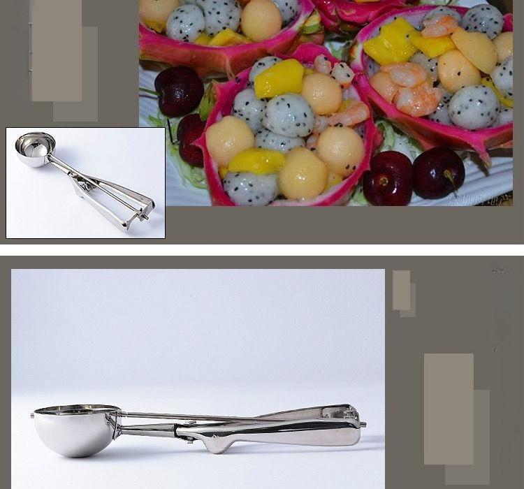 Ice cream scoop, fruit scoop, stainless steel
