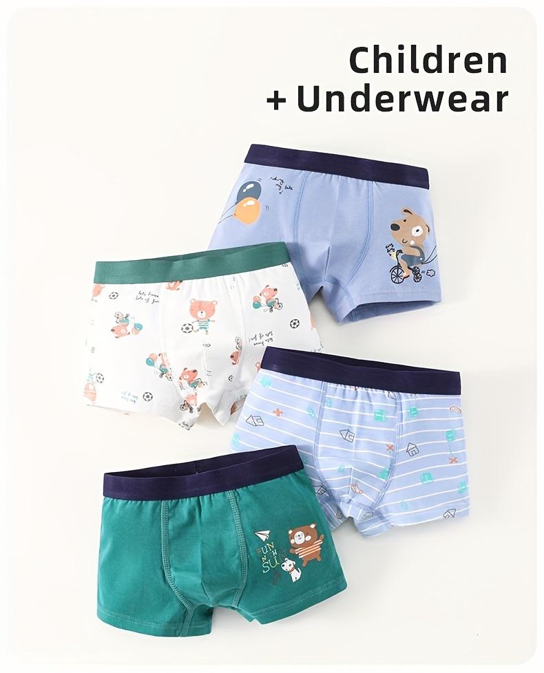 [Children's Boxers] Boys Underwear Boys' Clothing, Baby Boxers, Children's Underwear, Kids Clothing, Boys' Boxers, Boxers, 4 Pairs, Boys Underwear, Boys Underwear, Clothes for Kids Boys, Boys Underwear 12 to 14