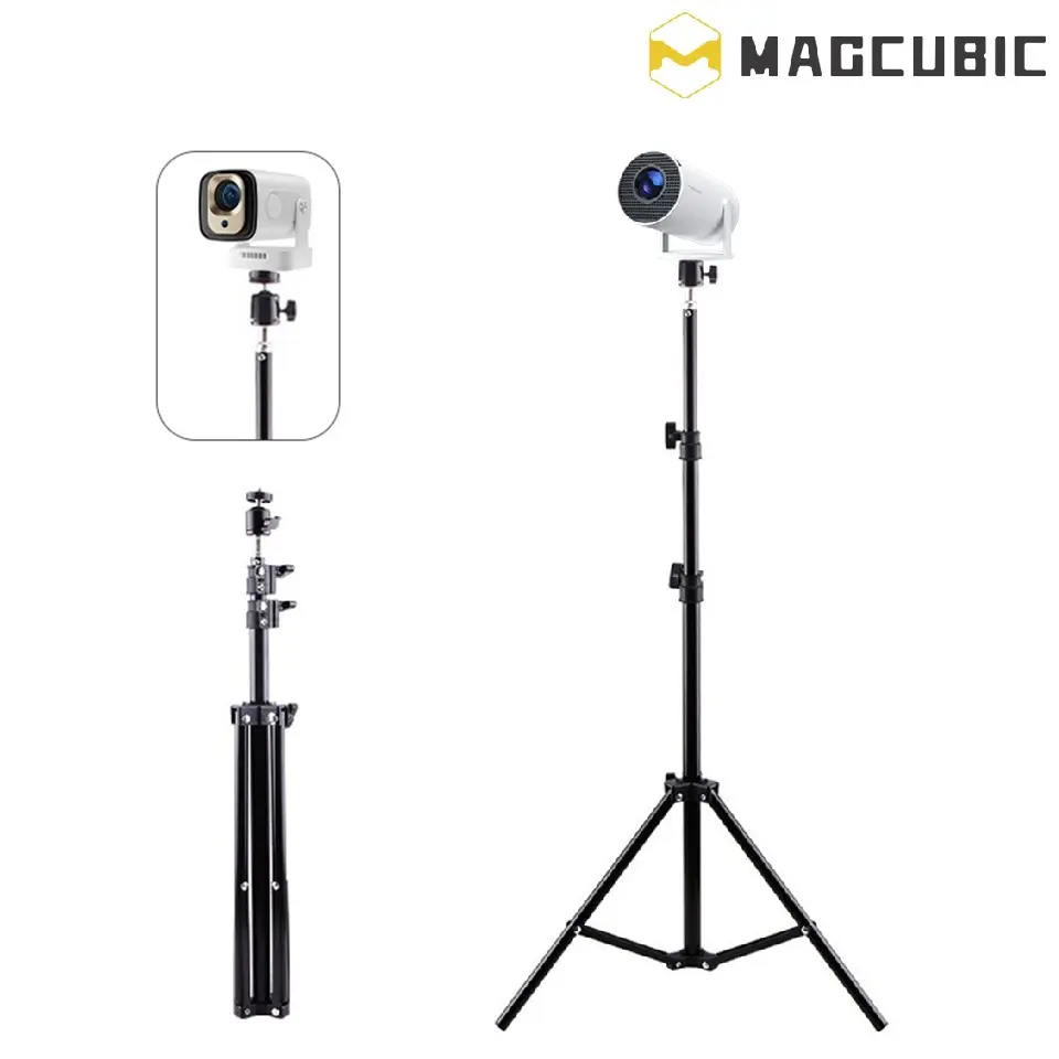 Portable Projector Stand, Retractable Projector Bracket, Floor Stand for Projector, Camera Accessories for Home & Office