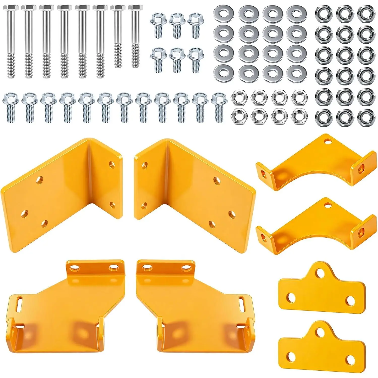 Zero-turn mower 125255 hydraulic transmission bracket kit, suitable for Hustler Raptor| Suitable for SD/SDX lawn mowers, including left/right hydraulic brackets and accessories 552564, 552565, 552566, 552567