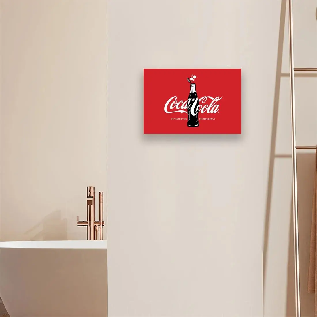 Coca Cola Pattern Metal Sign, Wall Decor for Home Living Room Bedroom, Home Decor, Room Decor, Bathroom Decor, Housewarming Gift