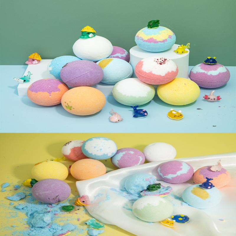 Ocean Bath Ball toy Set Rich Foam EssentialOil Explosion Shower Ball ComfortableEnjoyable Gift With Surprise toy InsidePerfect For Wife Girlfriend Sisters OnBirthday & Anniversary & Valentine'S Day &Holiday Gift