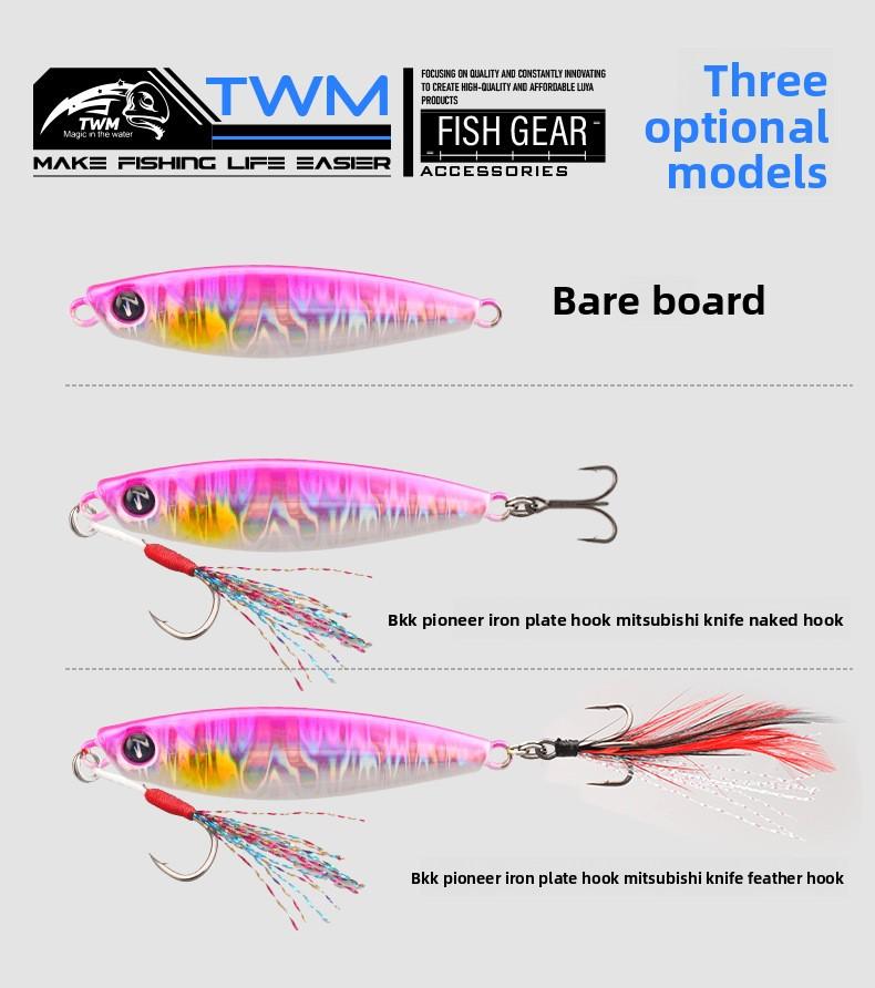 TWM Ma Brand Long-Throw Floating Lure Metal Lure Bait for Freshwater and Sea Fishing, Fishing Tackle for Pike and Mackerel