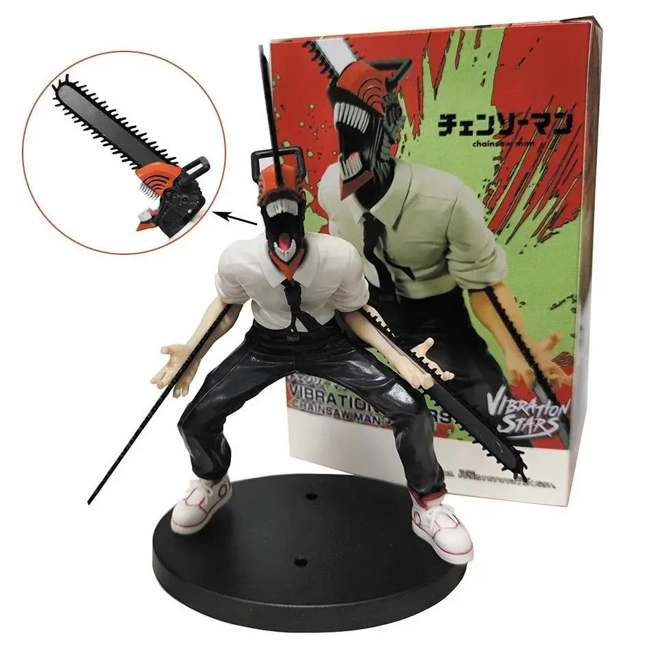 18cm Chainsaw Man Anime Figure Power Denji Action Figure PVC Chainsaw Man Power Figurine PVC Adult Collection Model Doll Toy