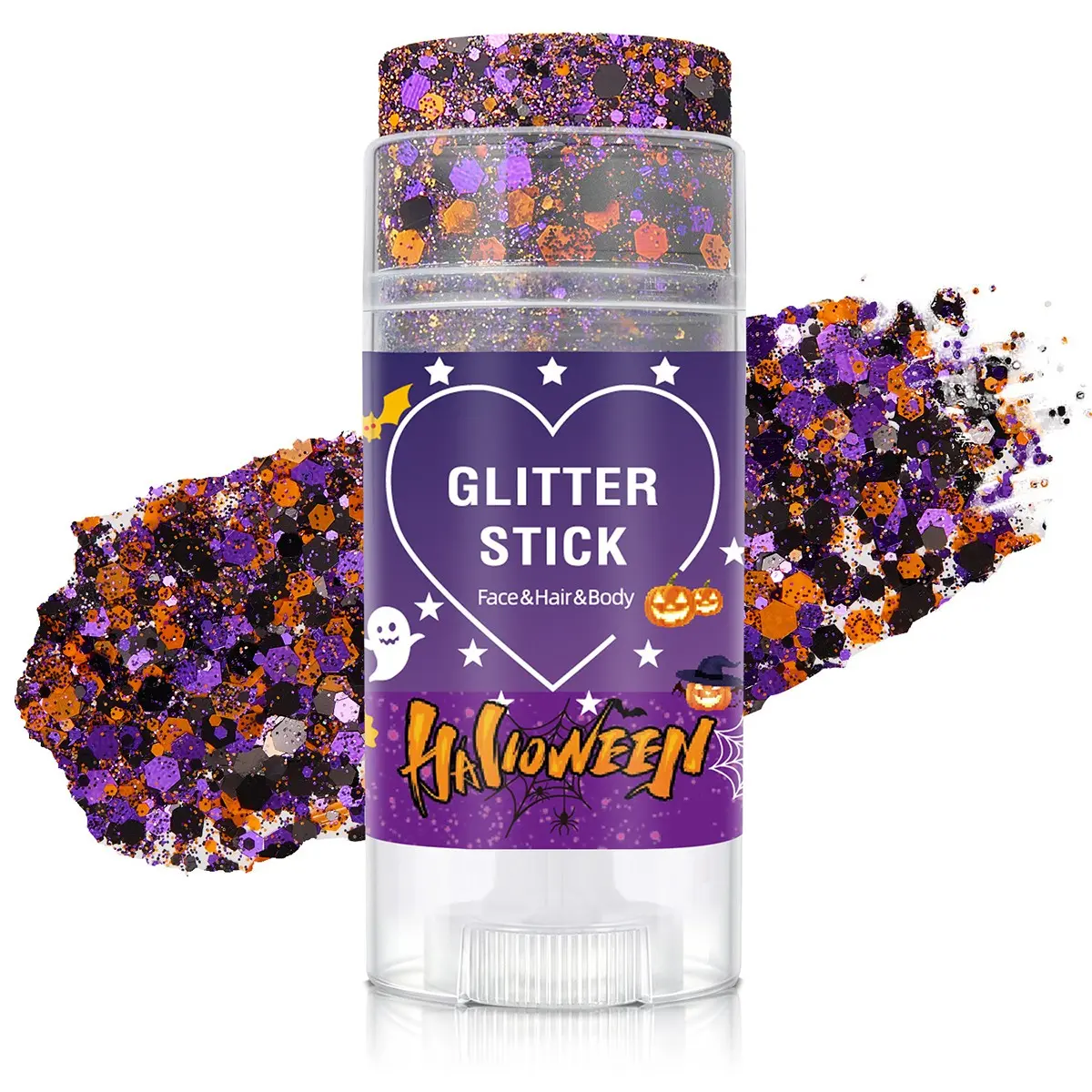 Halloween Body Glitter Stick, Sparkly Glitter, Waterproof Face Glitter Gel, Cosplay Makeup, Music Festival, Pride Parade