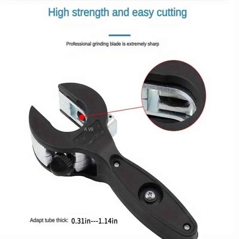 Ratchet-type Pipe Cutter, One-hand Fast Pipe Cutting Toolfor Cutting 5/16-1-1/8 inch Stainless Steel CopperAluminium,for Home Working