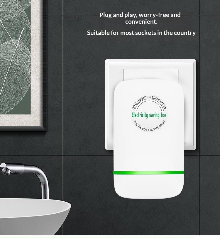 Plug In Power Box with US Plug, Compact Plug-In Device with Indicator Light for Home Office #   GLOBAL PIC