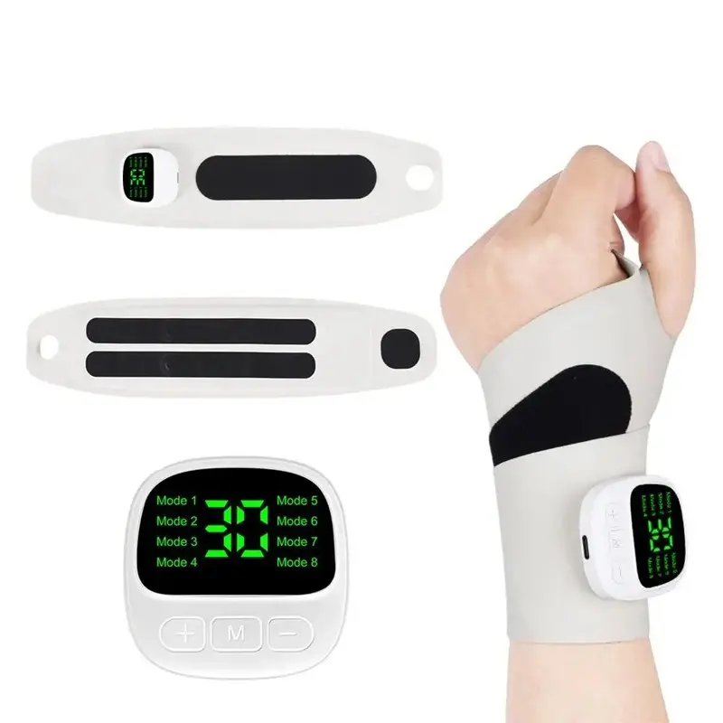 Hand Massager Wrist EMS Pulse Therapy Device for Carpal Tunnel & Arthritis Relief 10 Modes 29 Levels with Microcurrent for Hands & Wrist Portable Therapy Gift for Men Women