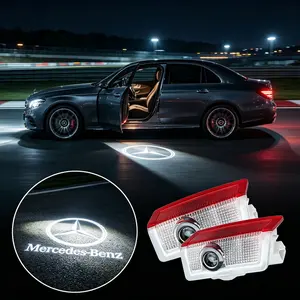 Premium 2Pcs LED Car Door Welcome Light with AMG logo, high-performance lens for vivid projection. Suitable for Mercedes W212 W205 W213 W166 W176 W177 W246, GLB GLC GLA GLS GLE ML. Anti-fade and shockproof design, sturdy enough for long daily use.