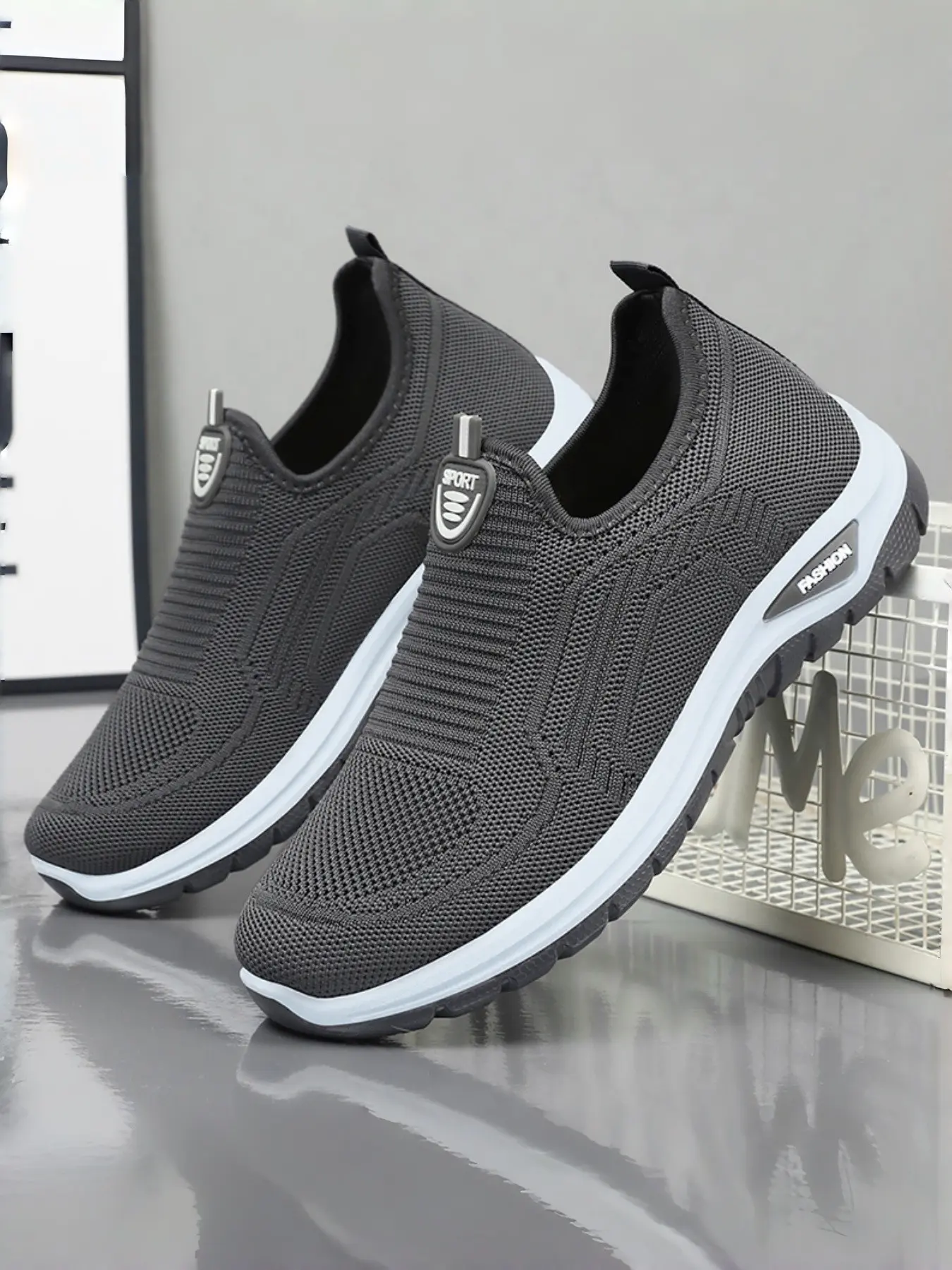 Men's Casual Sports Shoes, Comfortable Daily Walking Shoes, Fashion Design, Low Top, Low Cut Shoes, Round Toe, Rubber Sole, Fall & Winter