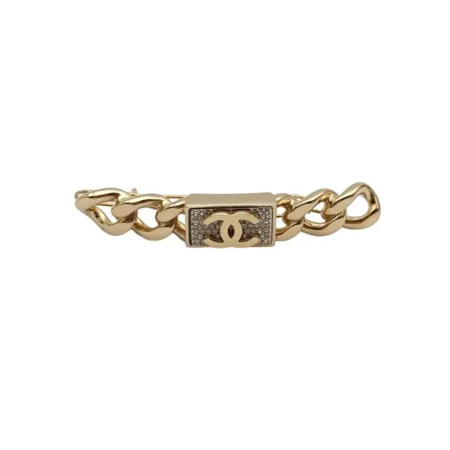 Pre-owned 【leslie】CHANEL gold chain full P236274294