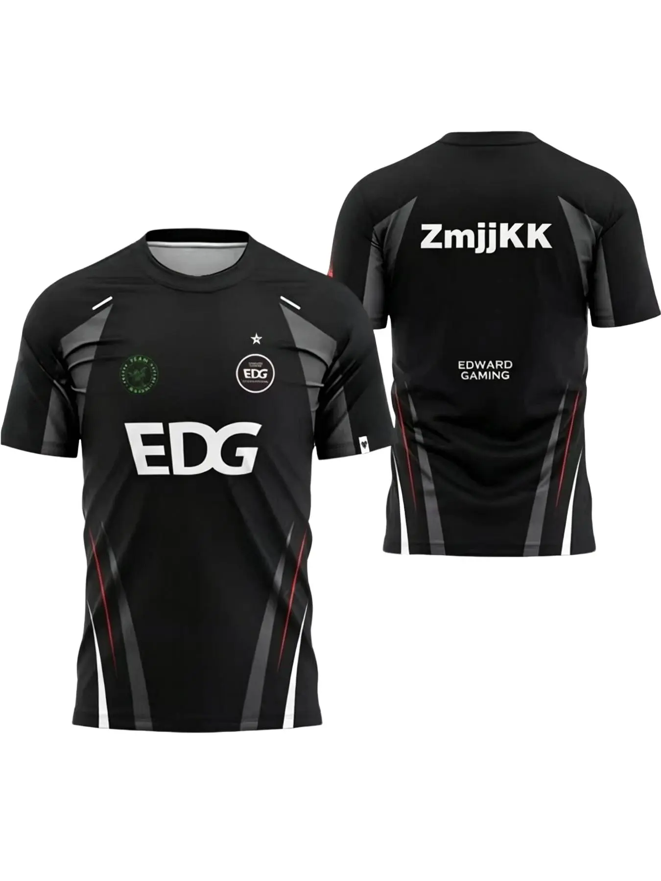 Men’s DG short-sleeve BLG T-shirt, youth esports fashion, casual jersey top, all-over print, loose fit