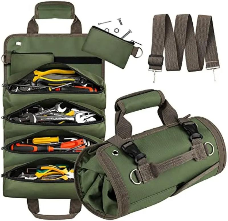 Hardware Tool Kit New Repair Electrician Bag Handheld Back Carrying Dual purpose Tool Roll Bag Multi functional Tool Kit
