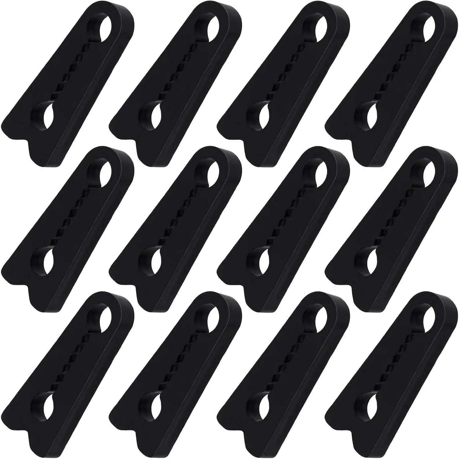 12 count  Door Latch Cover, Non-Slip   Door Lock Protective Cover for Noise Reduction, Anti- Shock Absorber Pads for    SUV - Black
