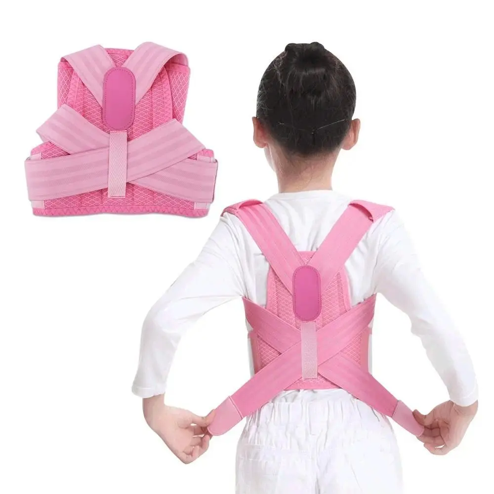 Polyester Back Posture Corrector Full Back Adjustable Back Brace Posture Corrector EVA Black/Pink/Blue Back Straightener Fitness