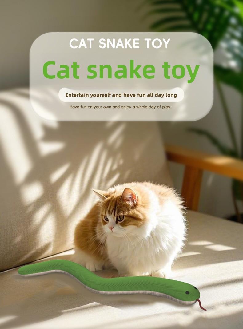 Directly supplied snake toy, realistic cat teaser, self-entertaining new model, simulated pet toy electric dog ball interactive for rope high-tech companion dog treat dispenser large enrichment Puzzle Feeder Toy Chewing birthday gift durable chew frozen