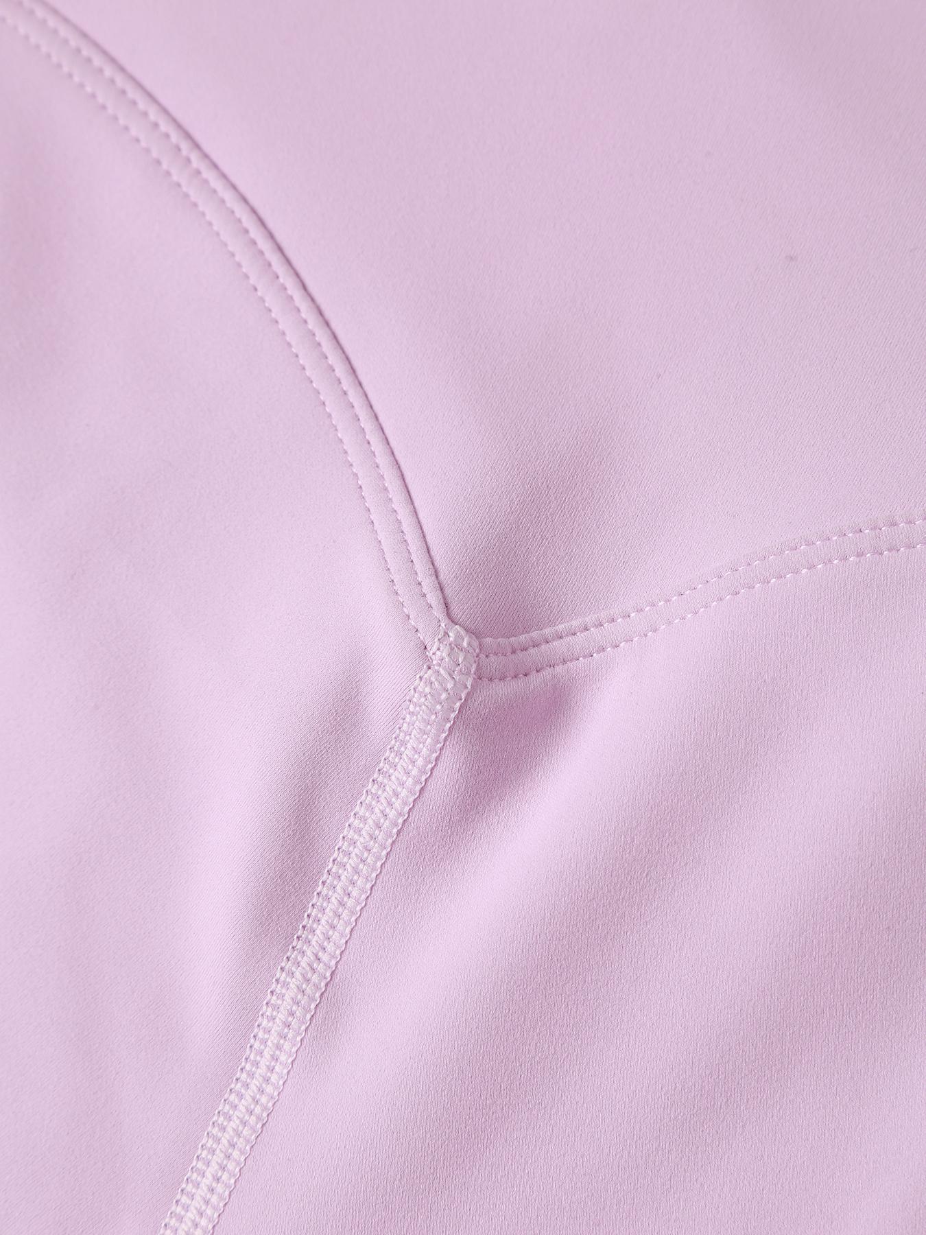 Women's Solid High Waist Sports Shorts, High Stretch Seamless Yoga Shorts, Active Shorts, Ladies Sportswear for Indoor Outdoor Wear, Gym Workout Shorts