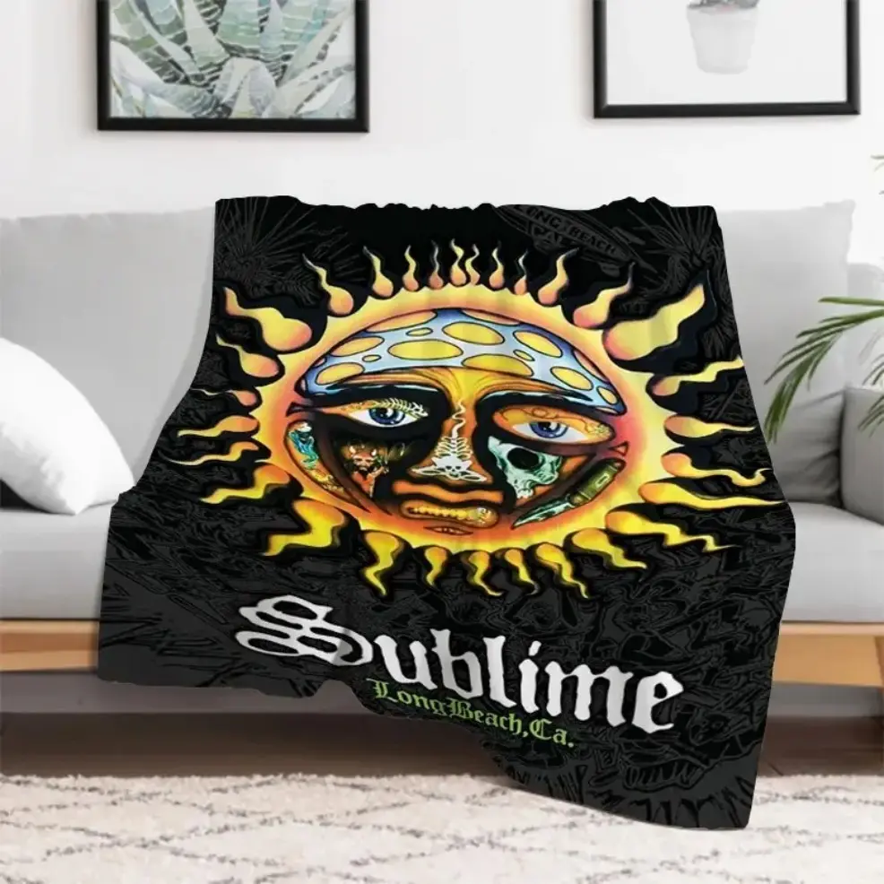 Sublime Sun Fluffy Fleece Winter Blanket, Baby Blanket & Adult Blanket, Soft Furry Bedspread for Beds & Sofas, Customizable Nap Throw, Home Decor & Christmas Birthday Gift, All Season Warm Blankets birthday gift