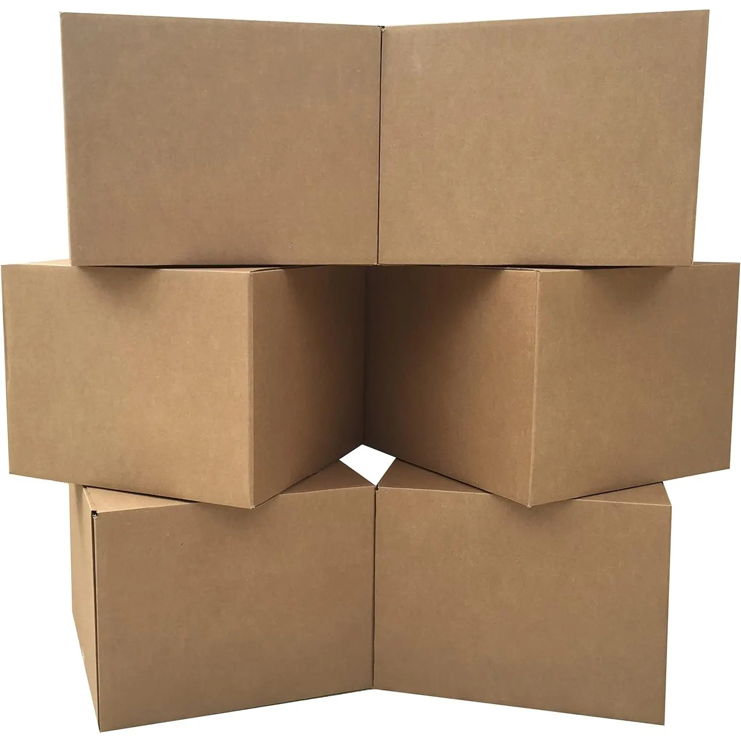 Large Moving Boxes 20'' x 20'' x 15'' (Pack of 6) Corrugated Cardboard Boxes for Packing Shipping & Moving