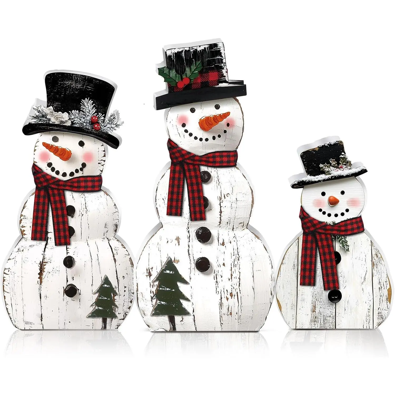 3 count Snowman Christmas Decoration Rustic Wooden Indoor Decor |  Christmas Table Decorations, Snowman Centerpieces Table Sign, Xmas Decoration for Indoor  Kitchen Gifts Party