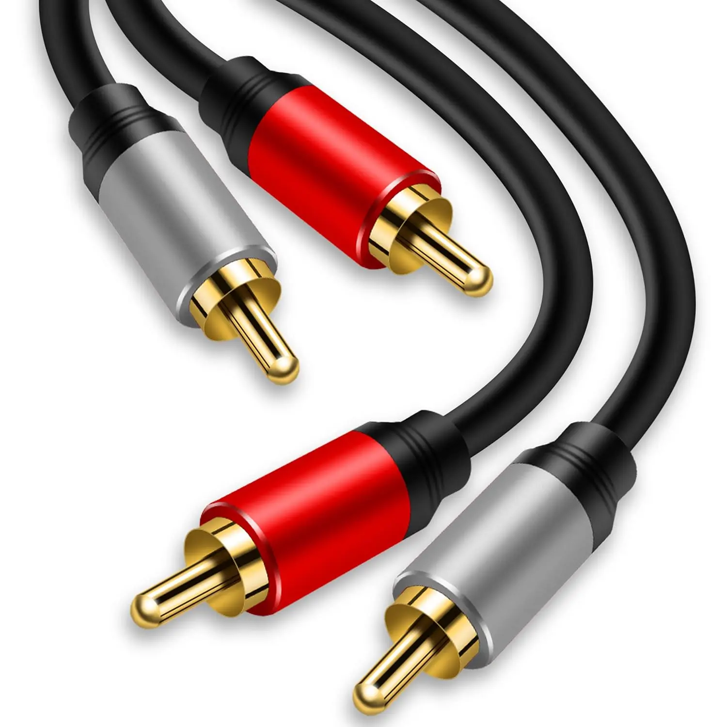 2RCA to 2RCA Audio  3Ft- Plated OFC for HDTV & Gaming