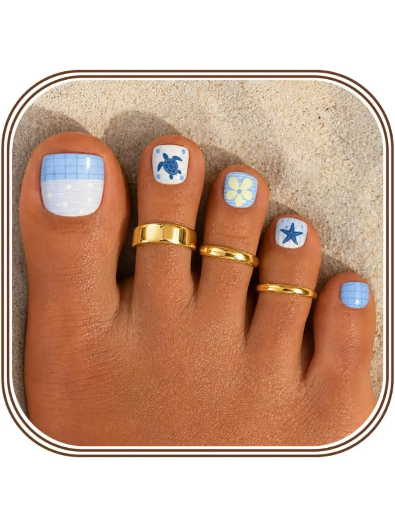 3Pcs Toe Rings for Women Non Tarnish 14K Gold Filled Adjustable Toe Ring Set Daisy CZ Plain Hug Triple Open Band Ring Summer Beach Foot Jewelry for Women