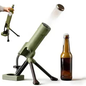 Push Button Beer Bottle Opener, Fun Pop-Up Cap Opener for Men, Novelty Bar Accessory, Desk Decor, Home Bar & Party Gift