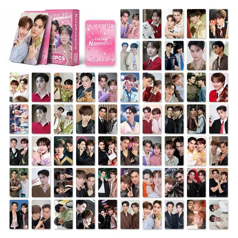 92PCS Thai Drama CP KengNamping Photo Cards Set - Keng & Namping Characters Collectible LOMO Card With Stickers