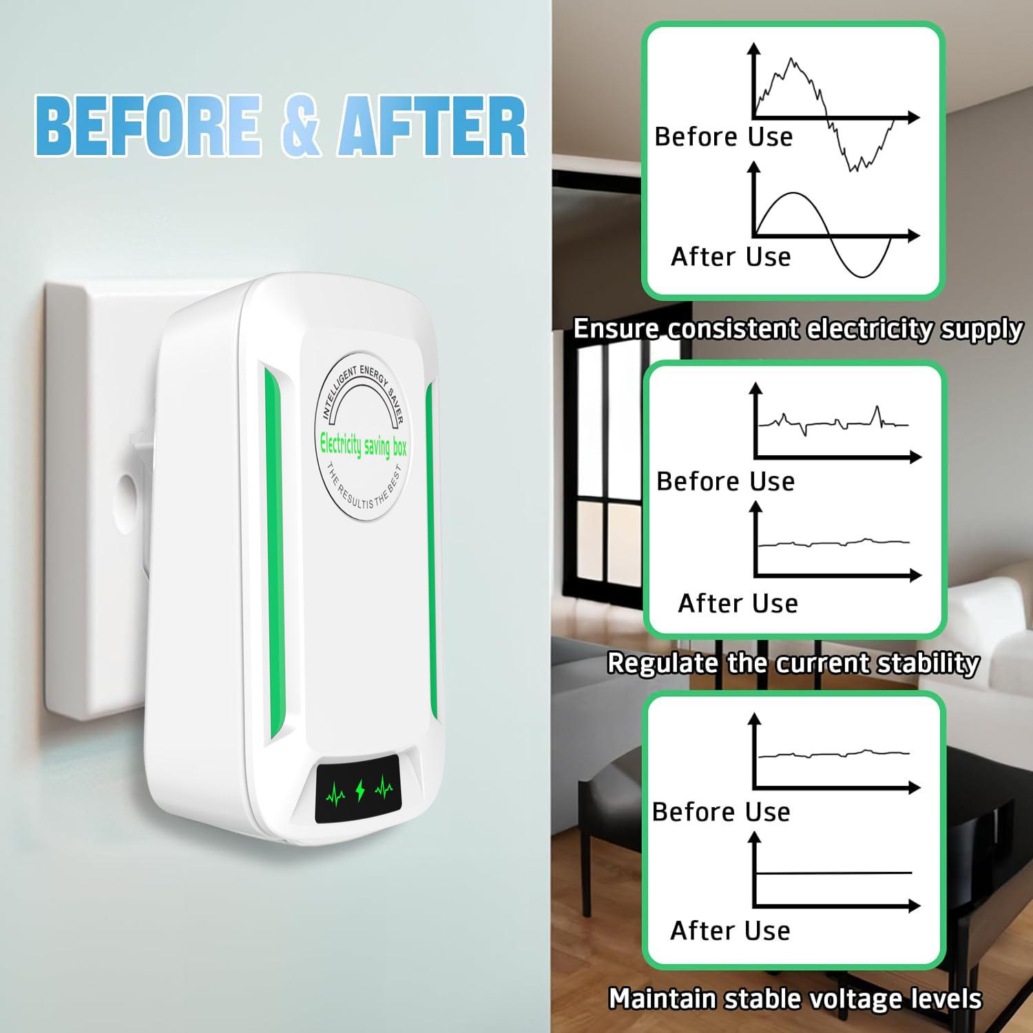 Plug-In Power Box with US Plug – 2026 Updated Design, Compatible with 90–250V Input Range.