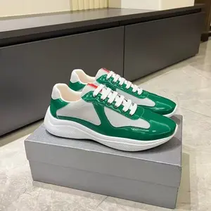 2026 latest model sky green lacquer gray mesh leather breathable casual fashion sports men's shoes birthday gift