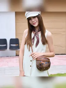 New Style Small Square Bag, PU Material, Street Style, All Seasons, Plain Pattern, Handbag, Shoulder Bag, Crossbody Bag