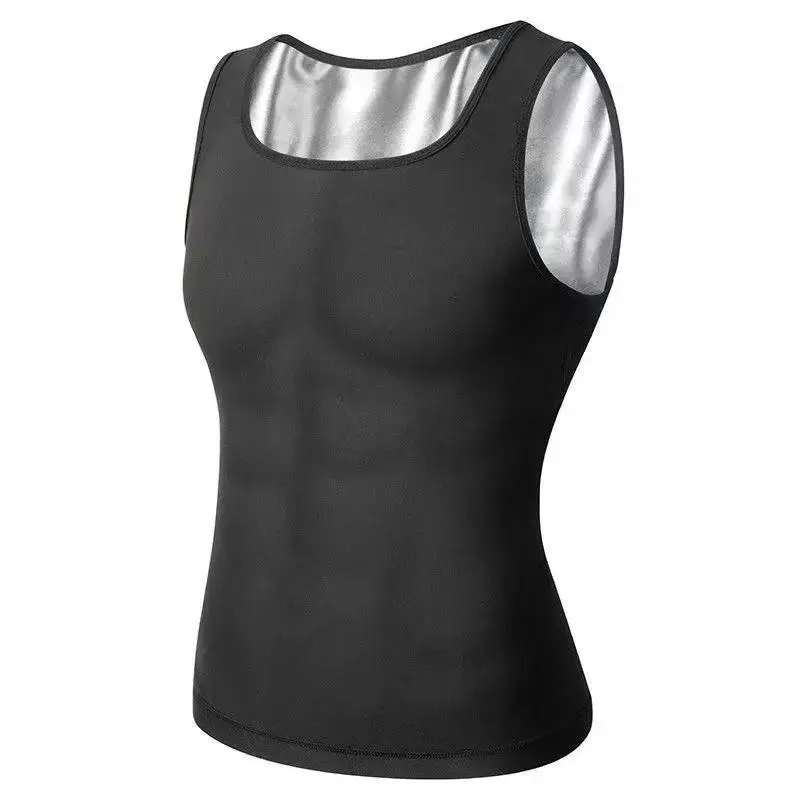 Men's Sauna Sweat-Inducing Pullover Vest - Athletic Sleeveless Base Layer (US/EU Sizing)