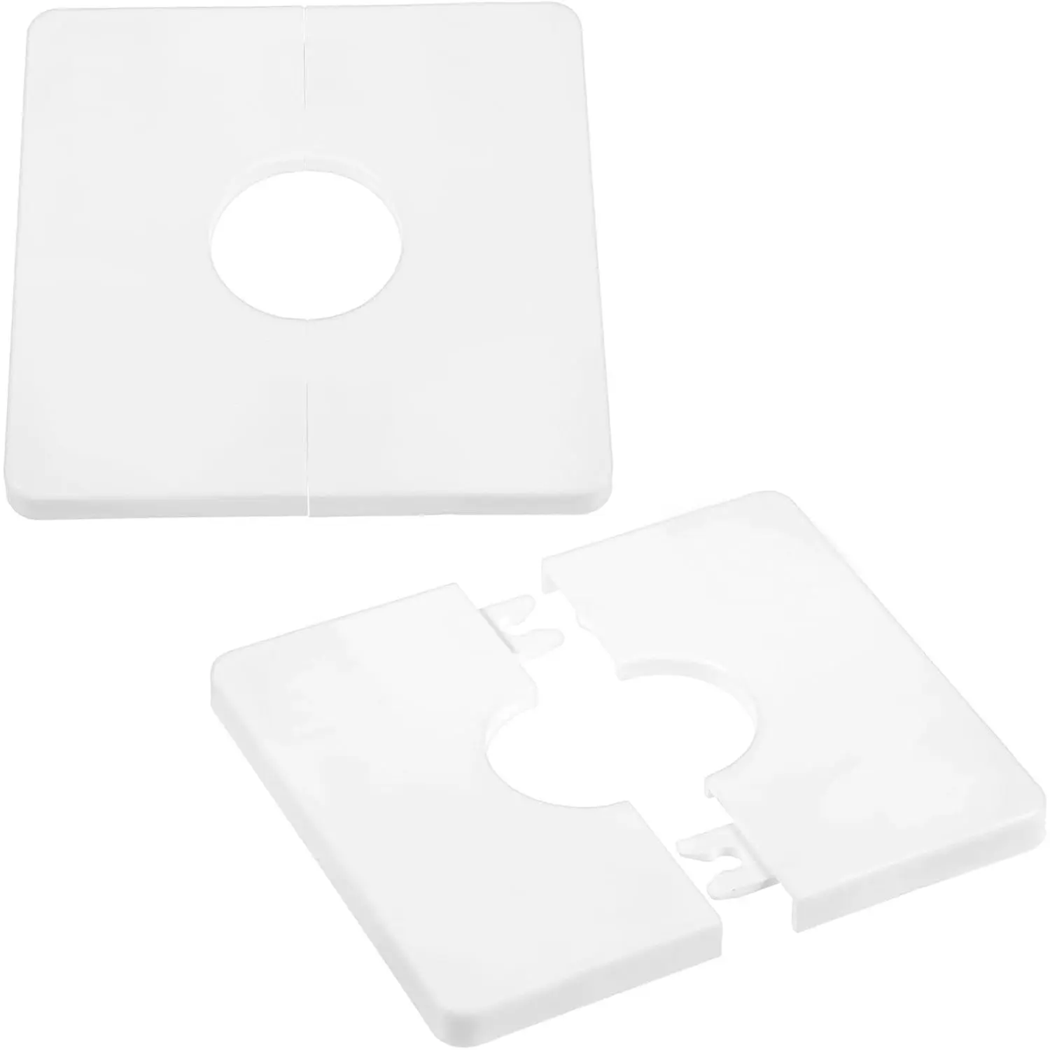 Synthetic 2-Pack Toilet Pipe Cover, 2.05 Inch Plumbing Escutcheon Plate for Pumps & Plumbing Valves & Parts