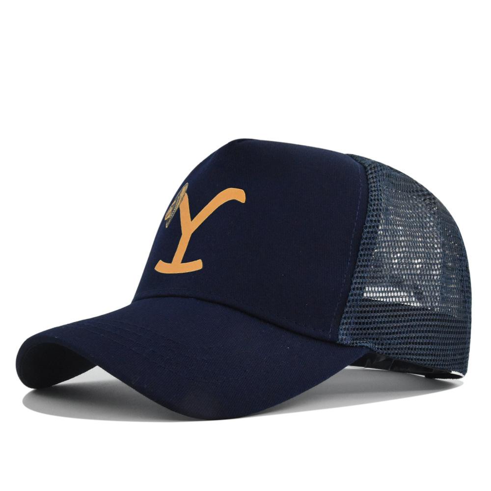 Cross-border Yellowstone baseball cap, silk-printed Yellowstone mesh cap, printed duckbill cap, unisex washable breathable sun hat