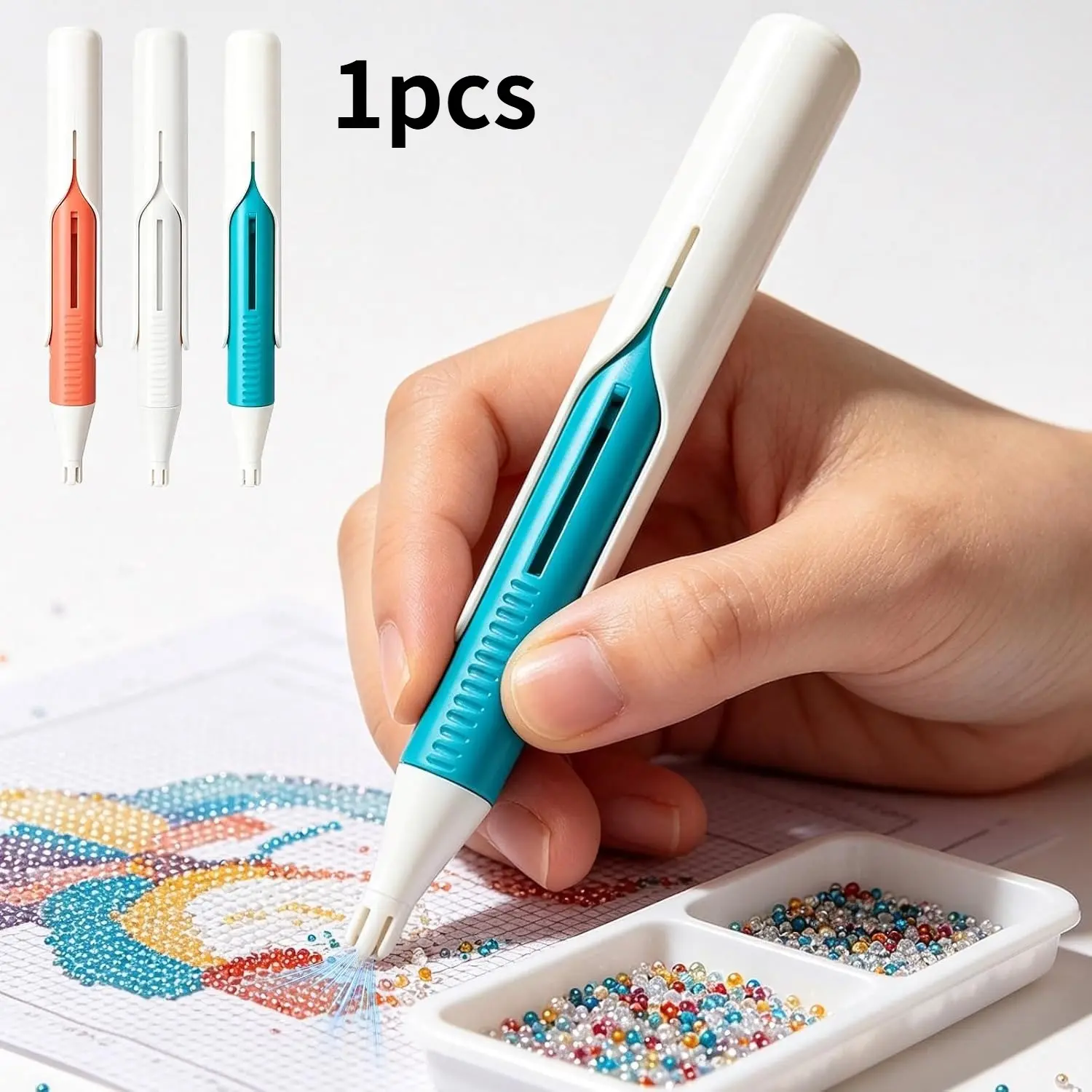 2026 New Diamond Art Automatic Bead Dispenser Pen, Suitable for 2.8mm Round Diamonds, Durable, Wax-Free and Ergonomically Designed
