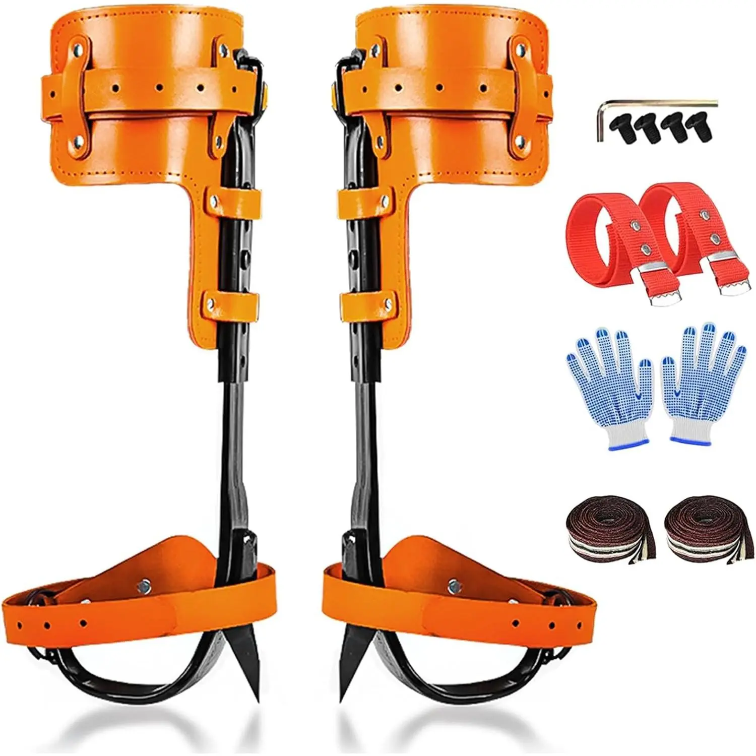 Complete Tree Climbing Spikes Kit Gear, Suitable for Outdoor Fruit Picking, Tree Climbing and Hunting Activities