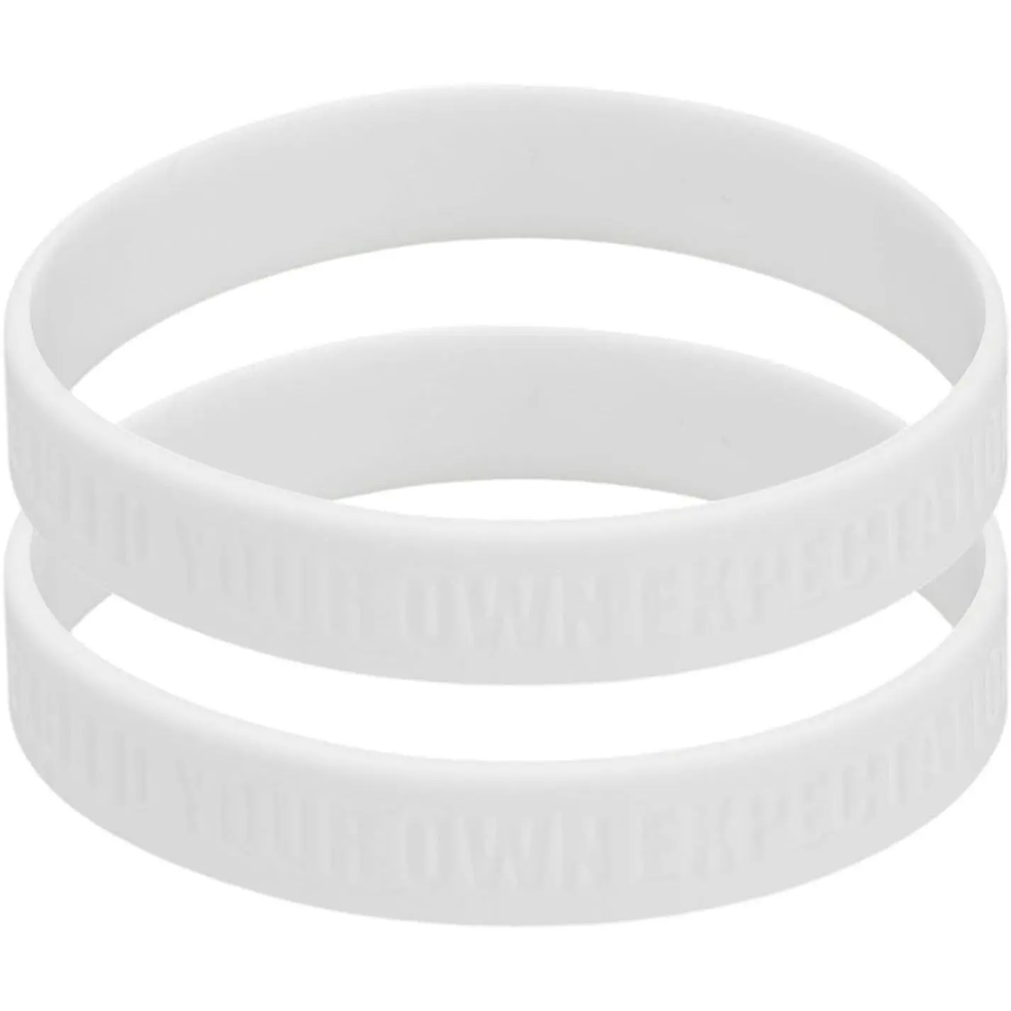 Impossible Motivational Wristbands, Personalized Bands with Text  Wristbands Custom Rubber Bracelets
