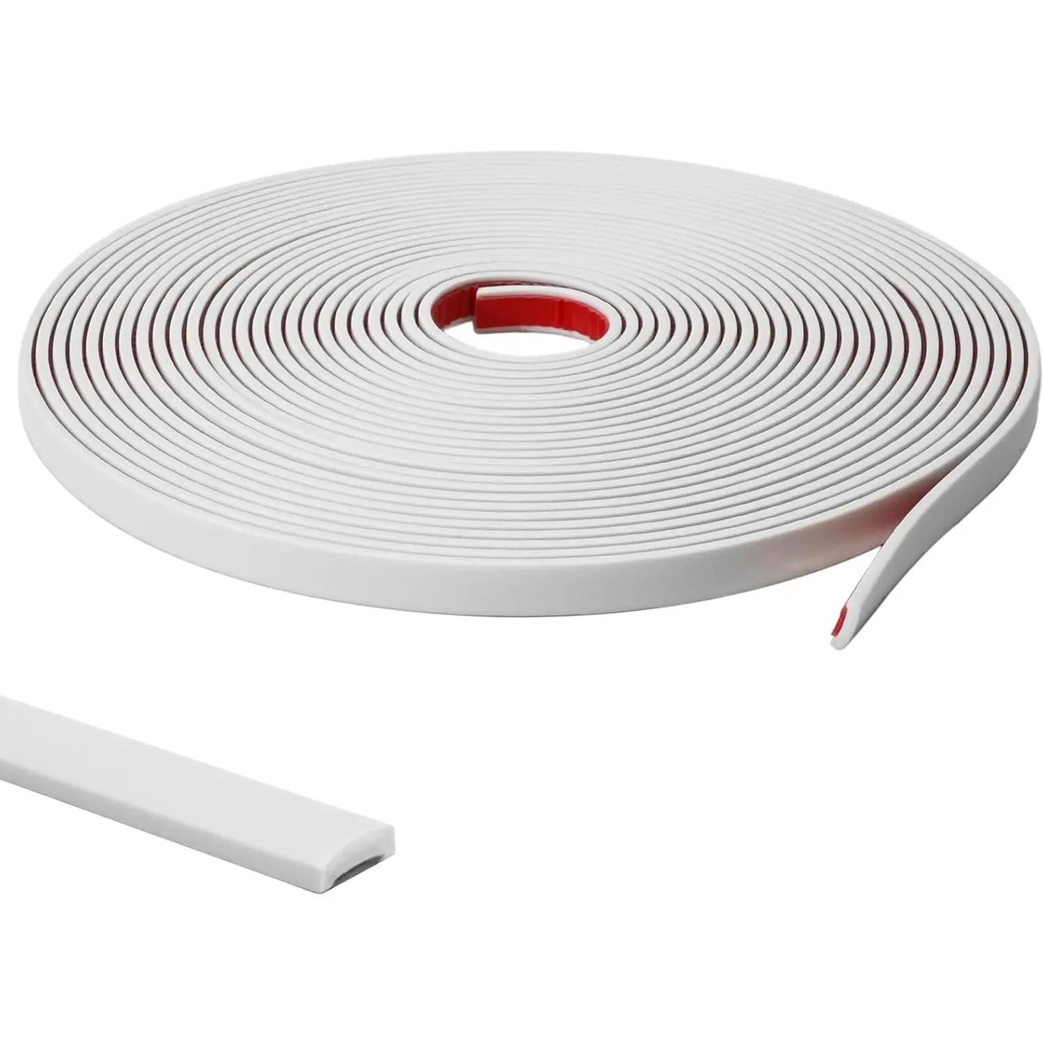 9.8 Ft Peel and Stick Wall Molding Trim, Flexible Paintable PVC Trim for Walls & Backsplash,  Heat Resistant Self Adhesive Trim, Easy No- Install, Seamless White Finish