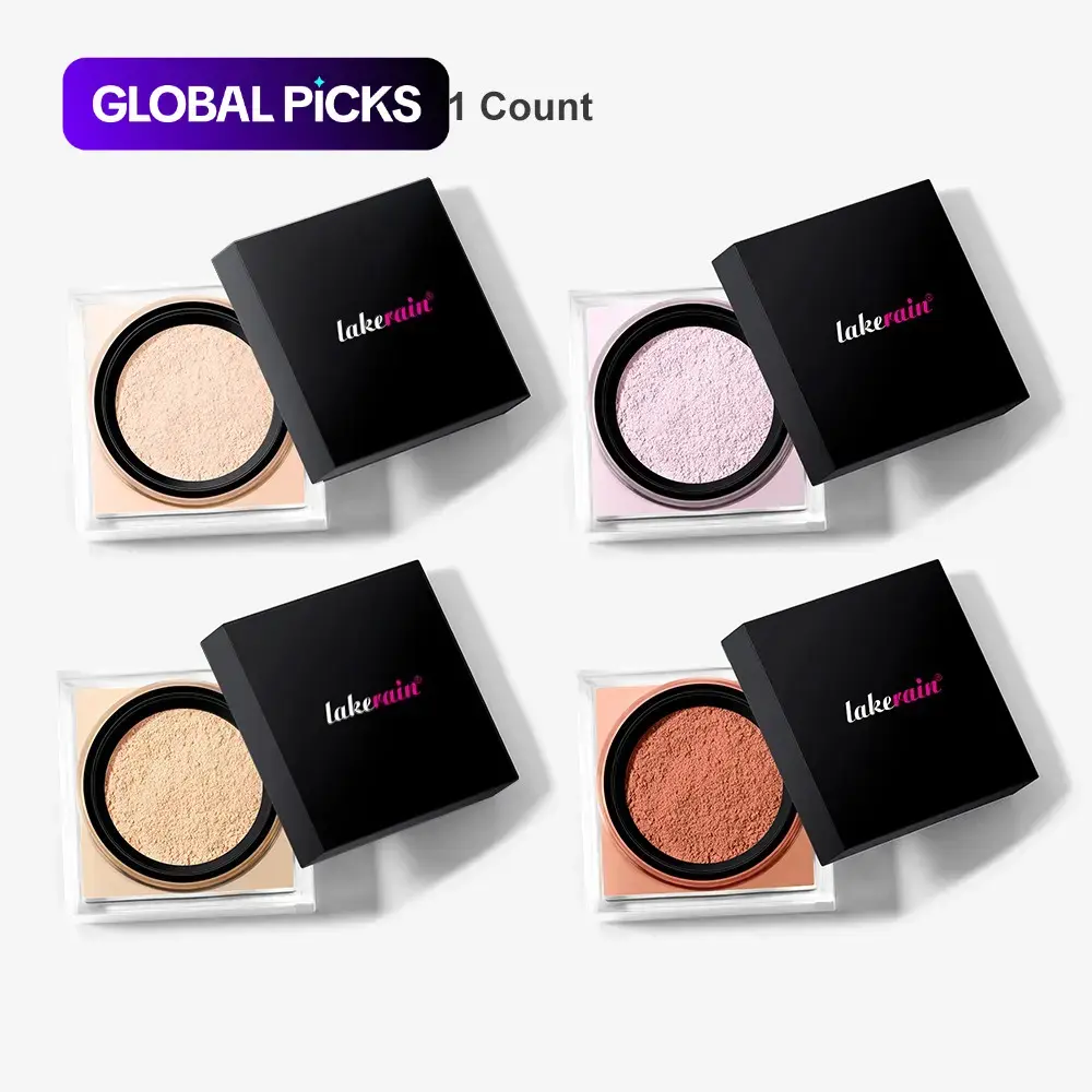 Long-Lasting Loose Setting Powder Cosmetic, Oil-Control Lightweight Finishing Powder with Soft-Focus Natural Matte Makeup Finish #GLOBAL PICKS