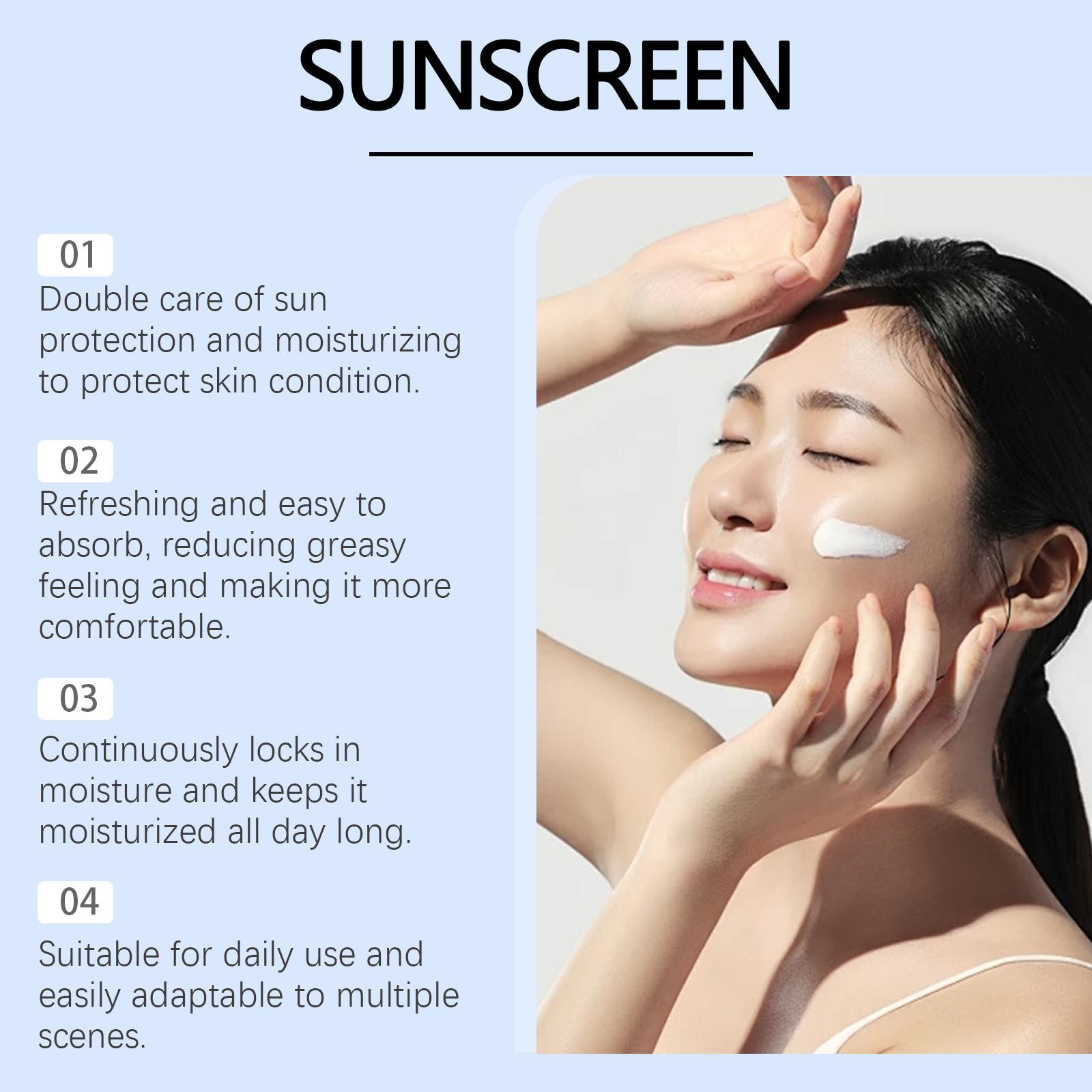 HANCHOBIT Birch Sap Gentle Protective Cream Outdoor Protection Gentle Moisturizing Lightweight Refreshing Skin Care